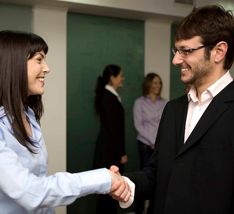 Smiling Handshake