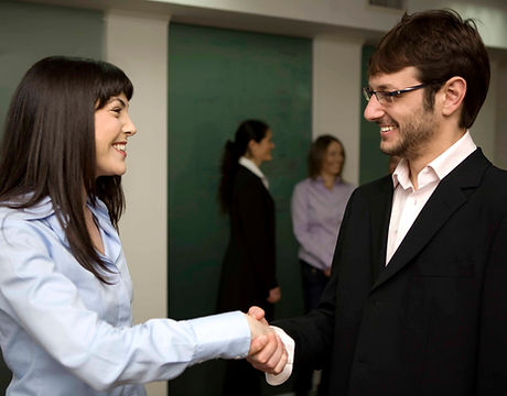 Smiling Handshake