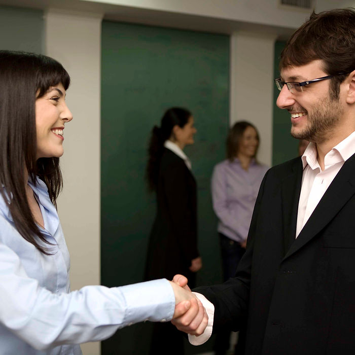 Smiling Handshake