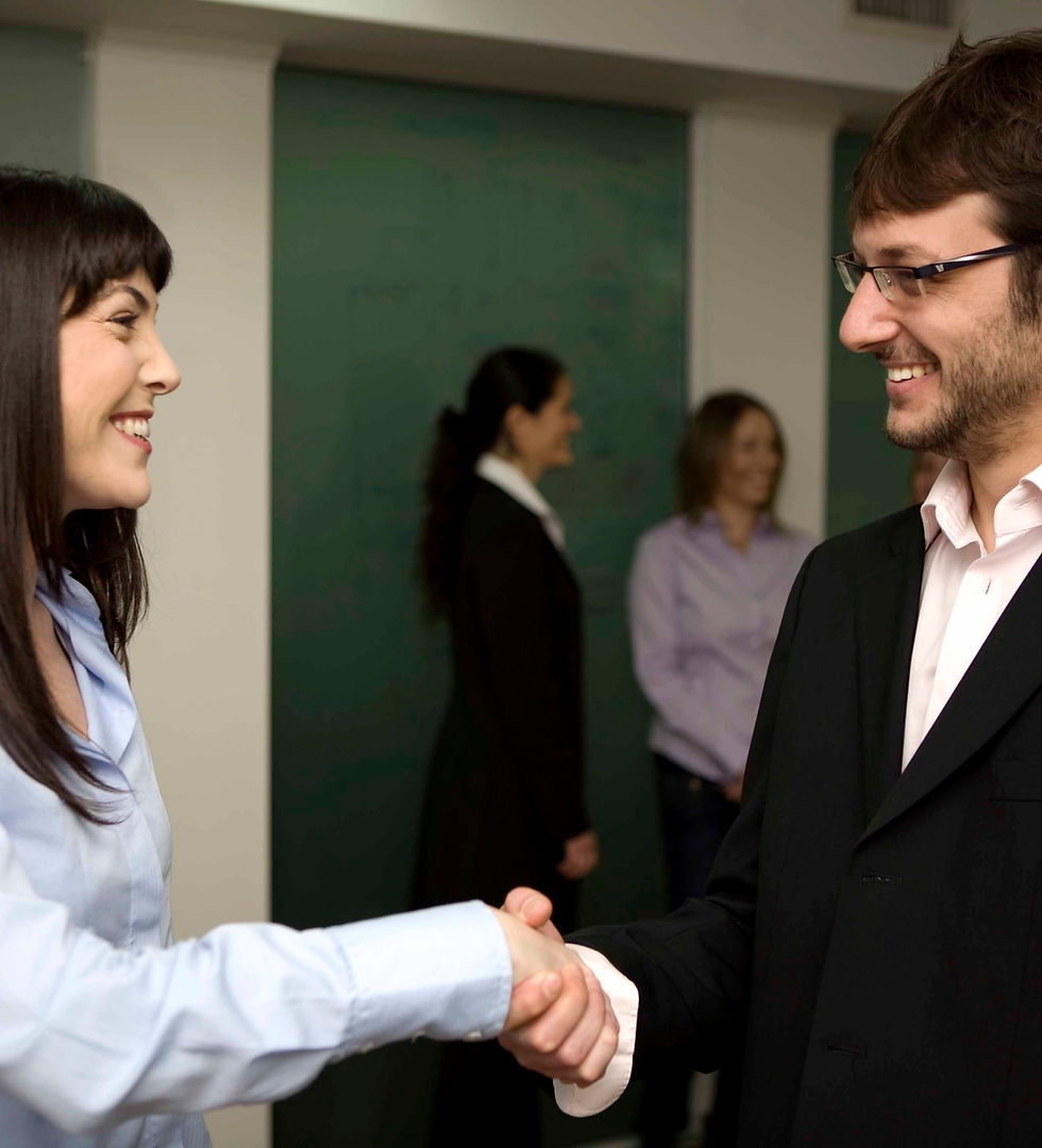 Smiling Handshake