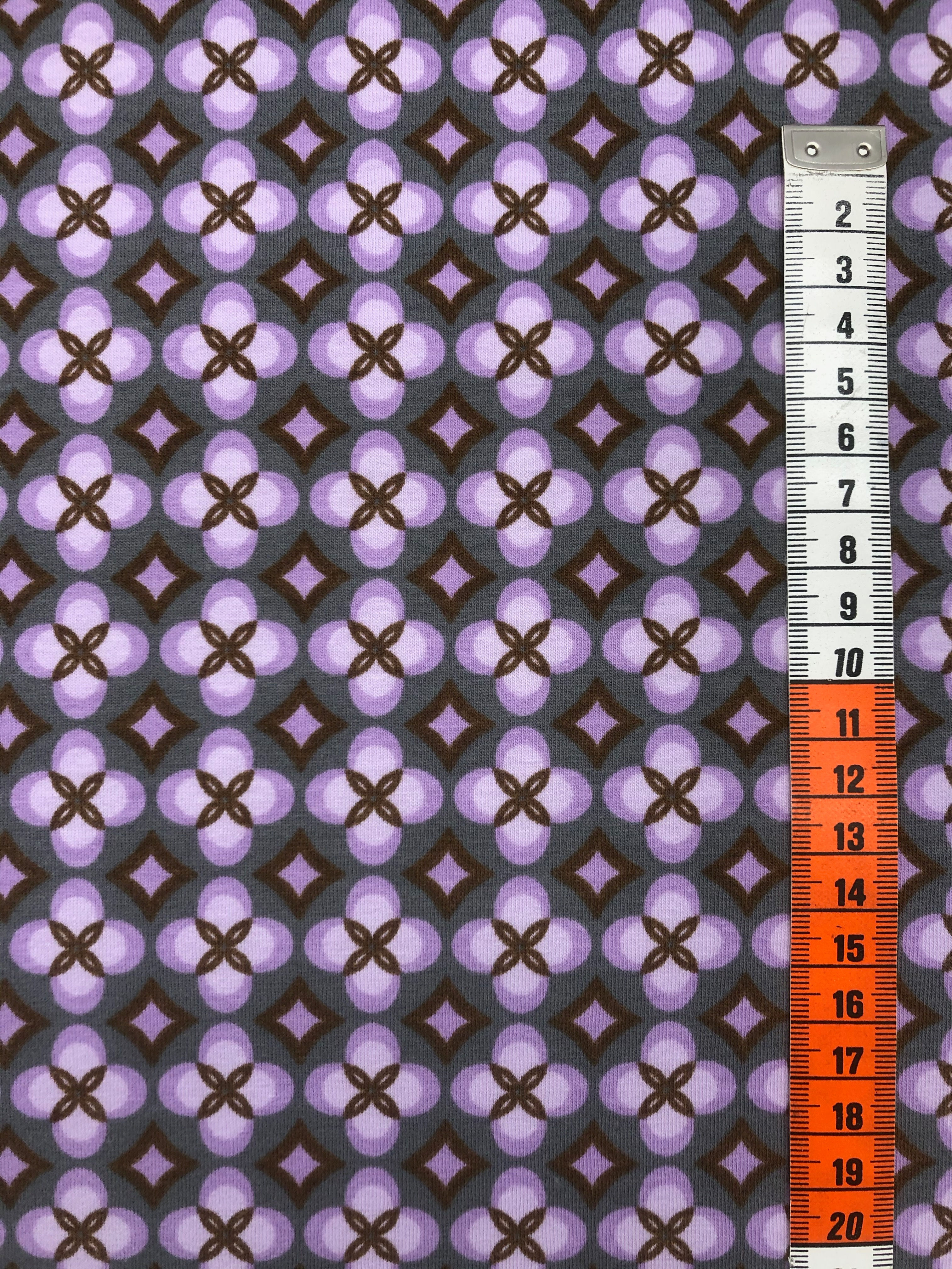 Jersey, Ornamente , lila-grau-braun