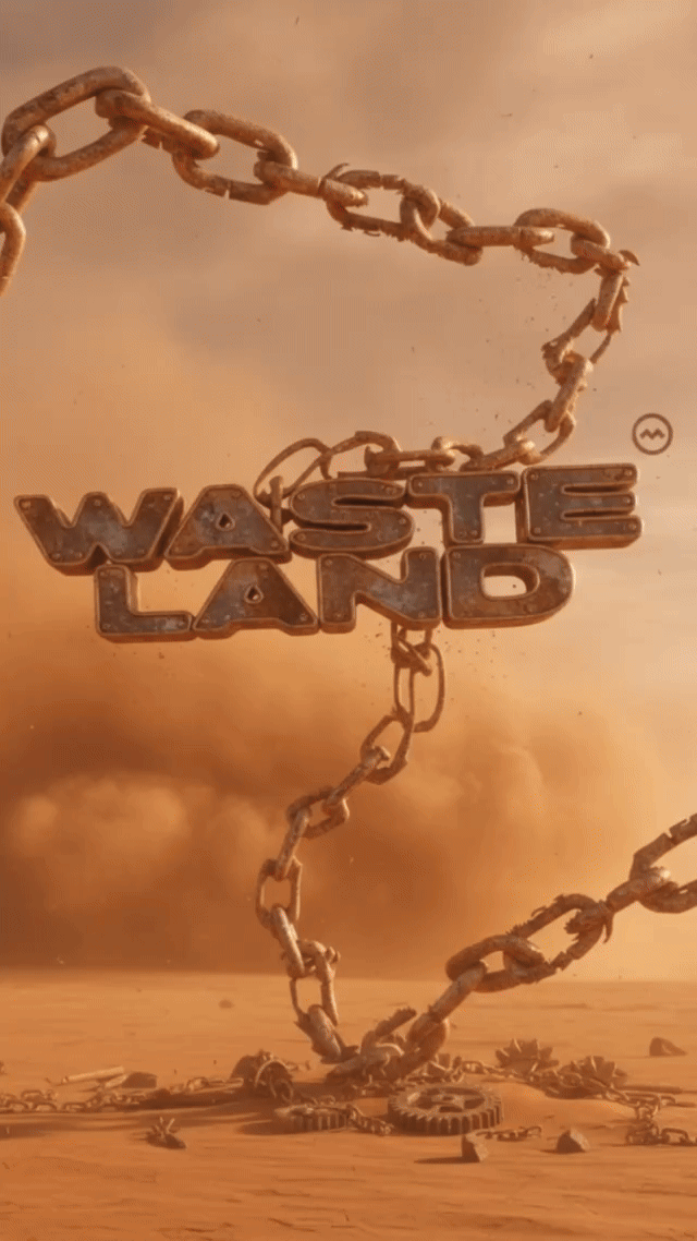 Eine Animation mit dem Titel Wasteland aus Ketten geformt
