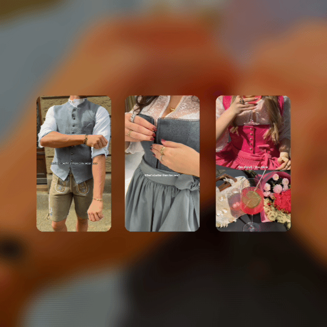 Verschiedene Tiktok Assets für die Marke Krüger