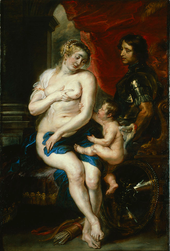 "Venus, Mars, Cupid" by Rubens early 1630s