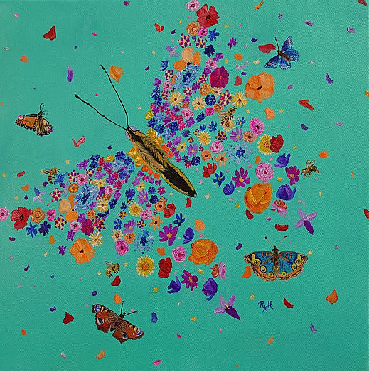 Butterflies small turquoise