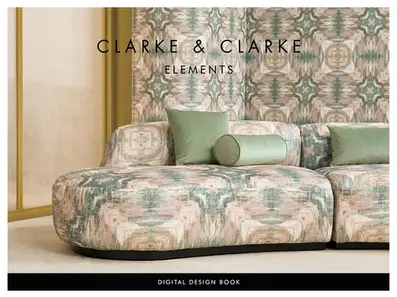 Clarke and Clarke ss26 elements fabric and wallpaper collection