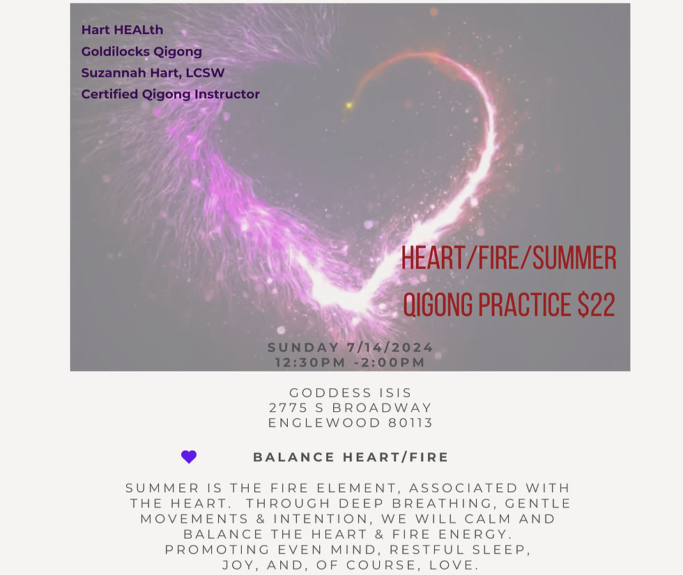 Heart/Fire/Summer Qigong Class