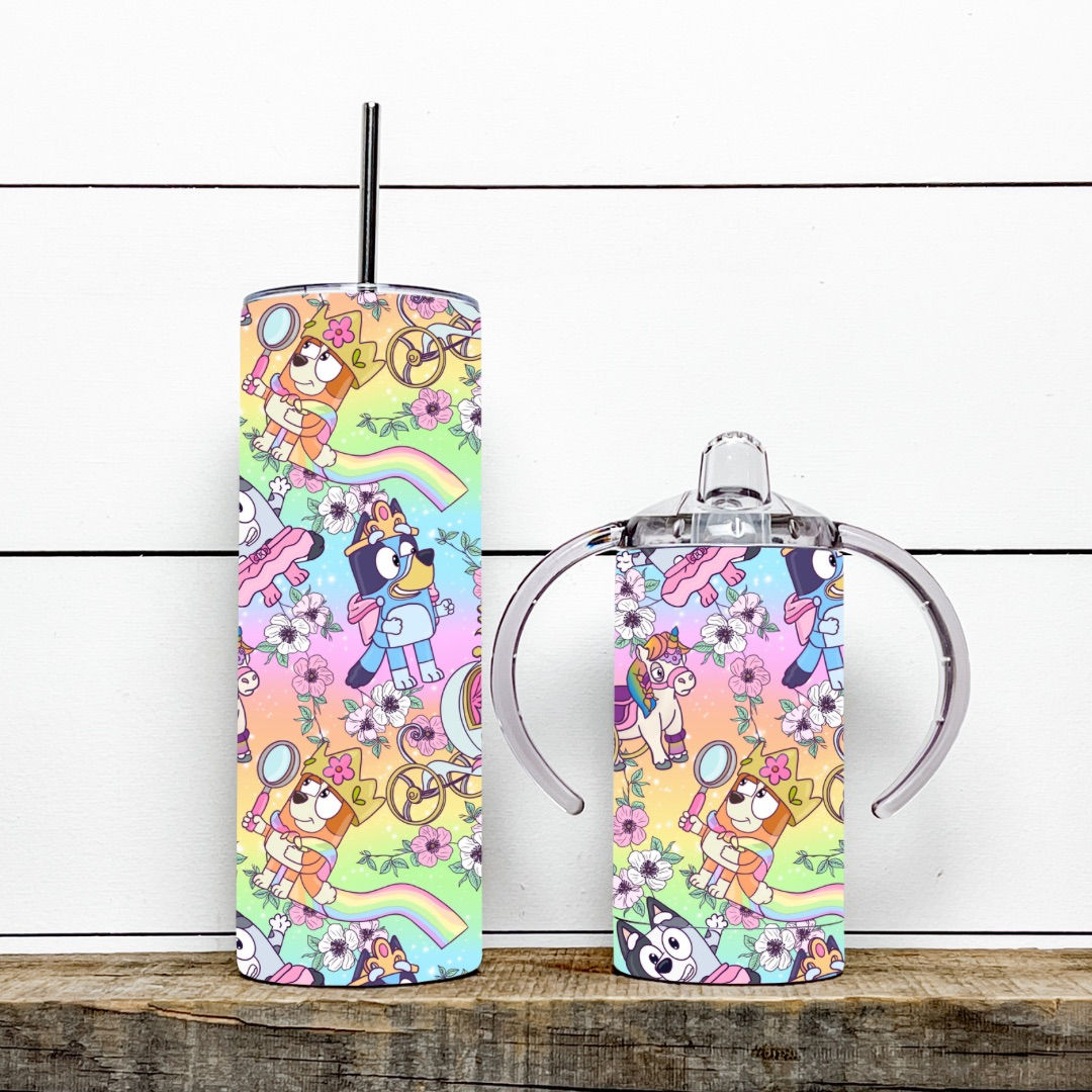 Her Majesties Floral Rainbow (All Sizes) - Stainless Steel Cup