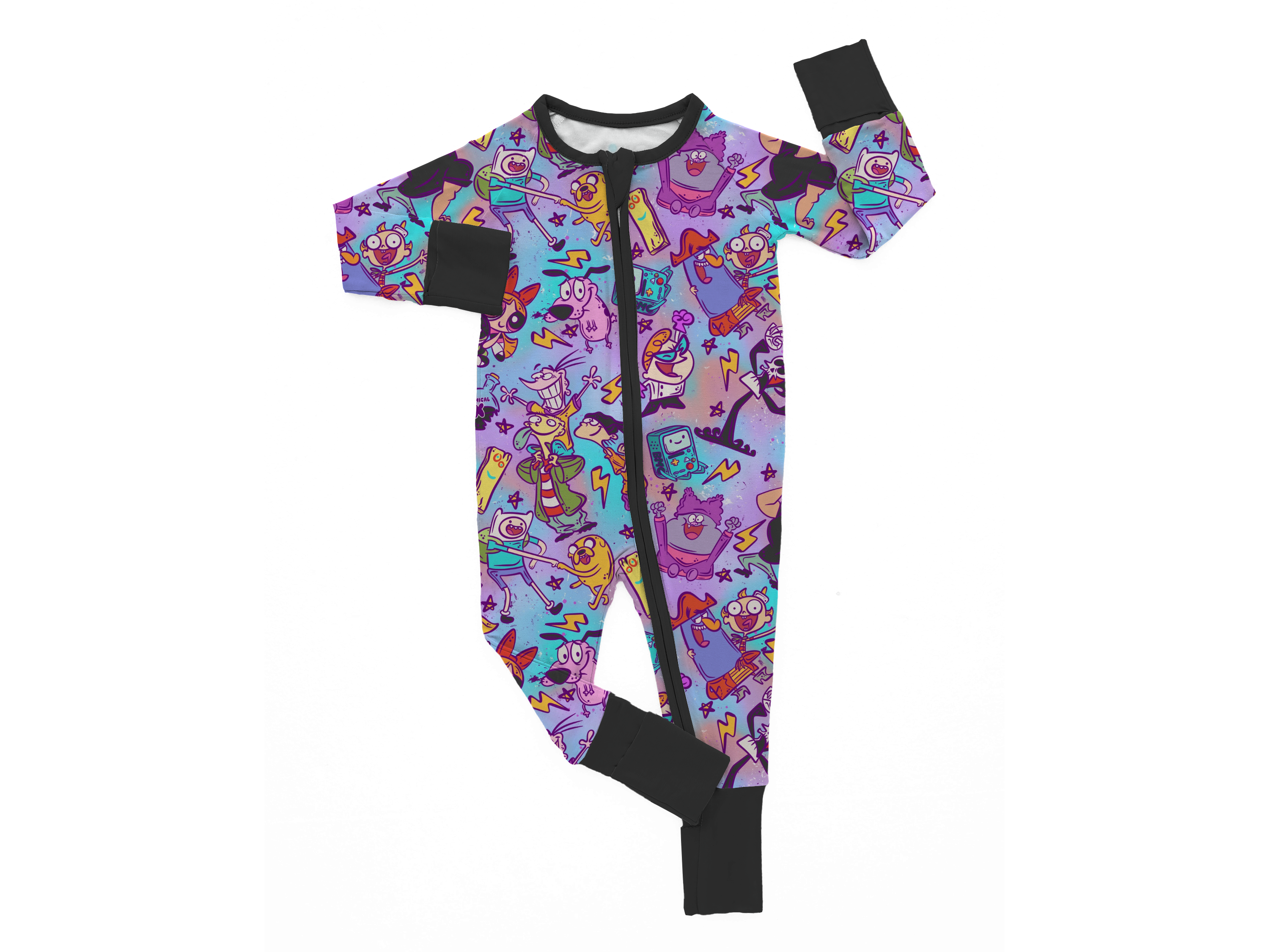 Zip-up Bamboo PJs - Cartoon Greats