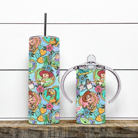 Blue Tattoo Toys (All Sizes) - Stainless Steel Cup