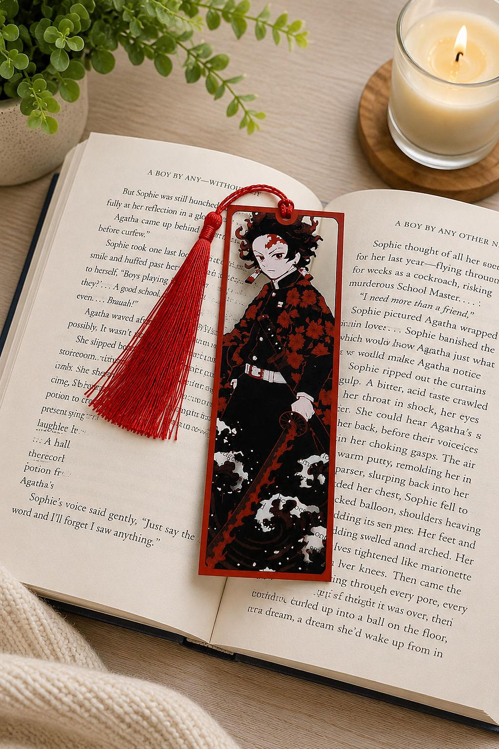Anime Lesezeichen – 3D gedruckte Anime Bookmarks mit Kordel | PLA nachhaltig