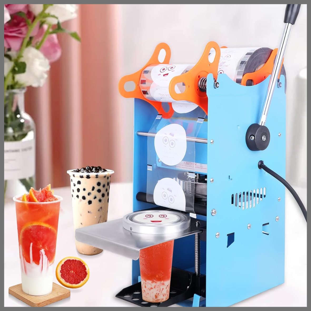 Machine à sceller manuelle pour gobelet Bubble Tea
