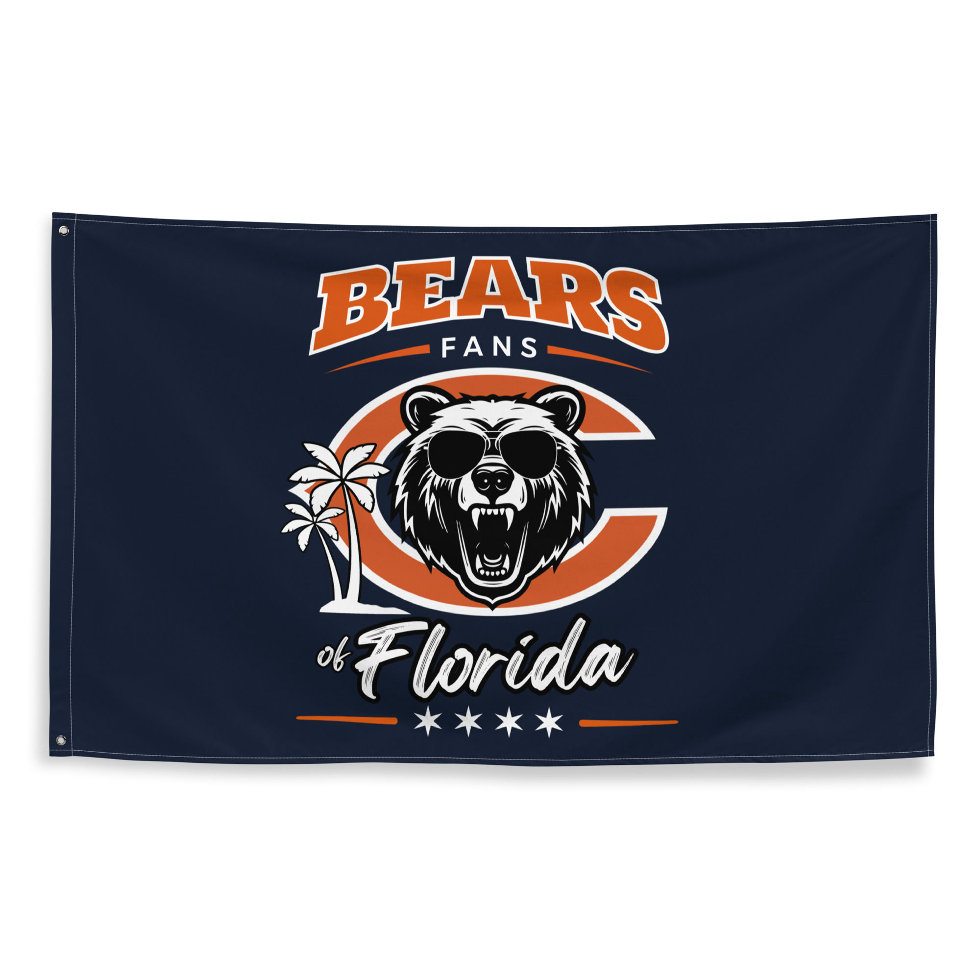 Bears Fans of Florida Single Sided Flag