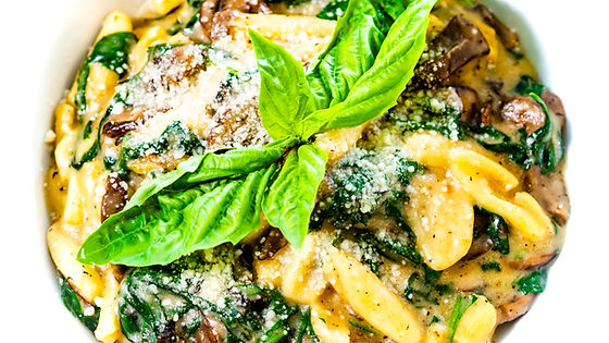 TRUFFLED WILD MUSHROOM & SPINACH CAVATELLI