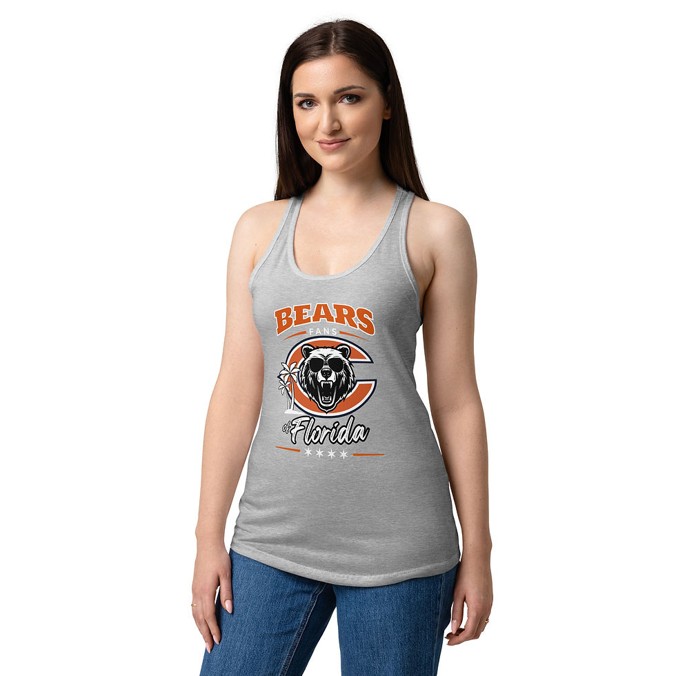 Thumbnail: Bears Fans on Florida Women’s fitted racerback tank top