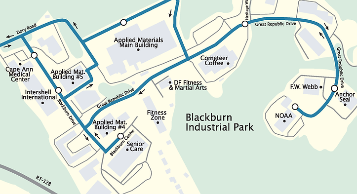 Blackburn Commuter Detail map
