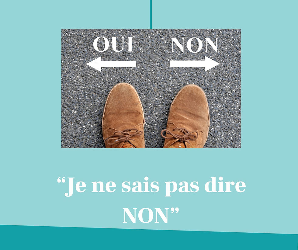un "oui" avec une flèche, un "non" avec une flèche dans l'autre sens