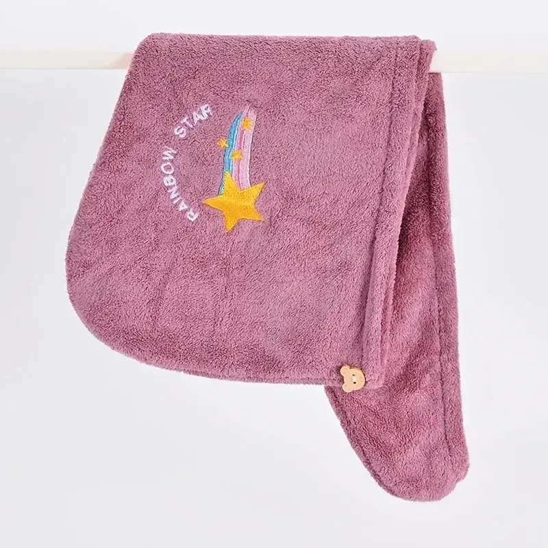 Miniatura: Touca Toalha Cabelo Secagem Rápida Super Absorvente Feminina