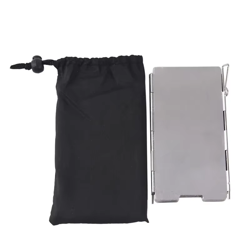 Camping Stove Aluminum Folding Windshield - 8/10 Plates