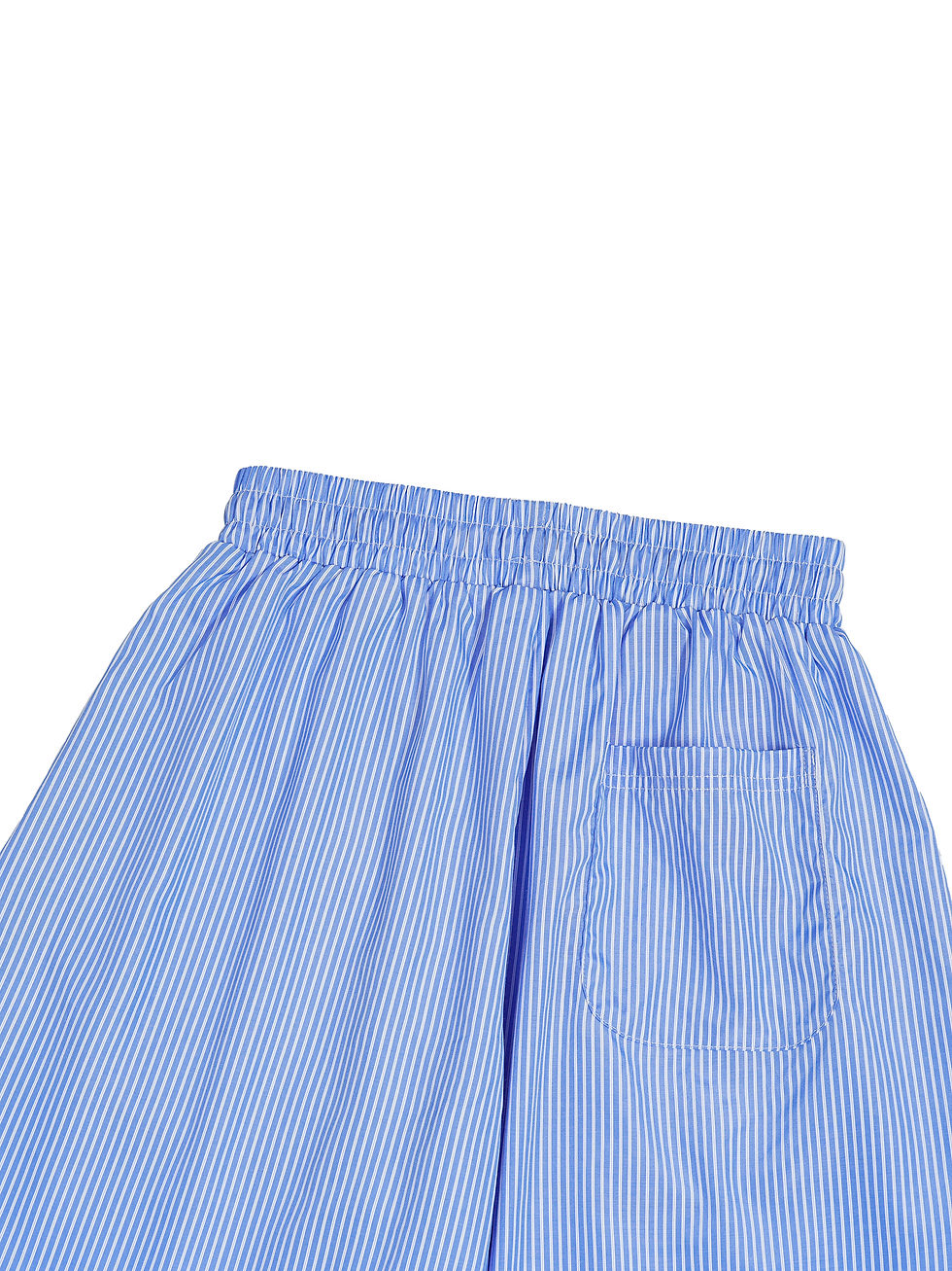 Thumbnail: MAMA SUSHI Vertical Stripe Drawstring Barrel Pants