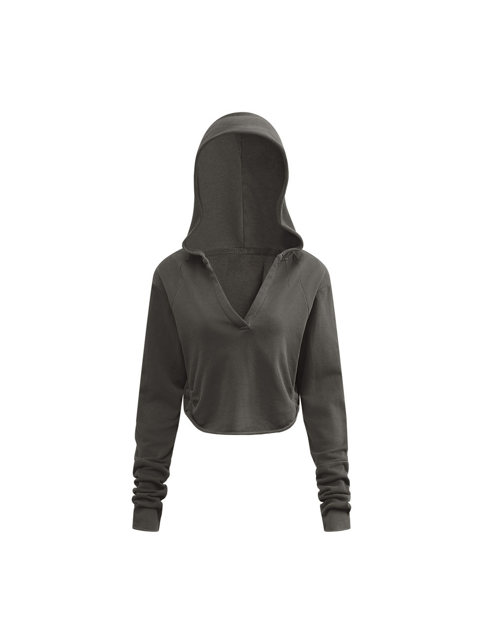 Thumbnail: MAMA SUSHI Vintage Washed Raw Edge Hoodie