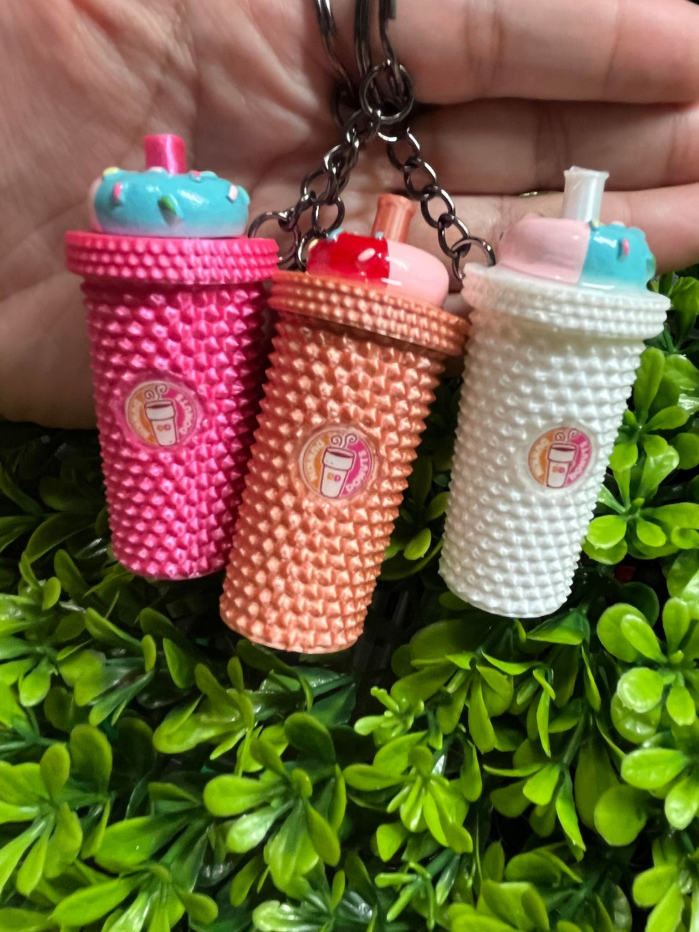 Thumbnail: Tumbler keychain Dunkin Donut 2 inch