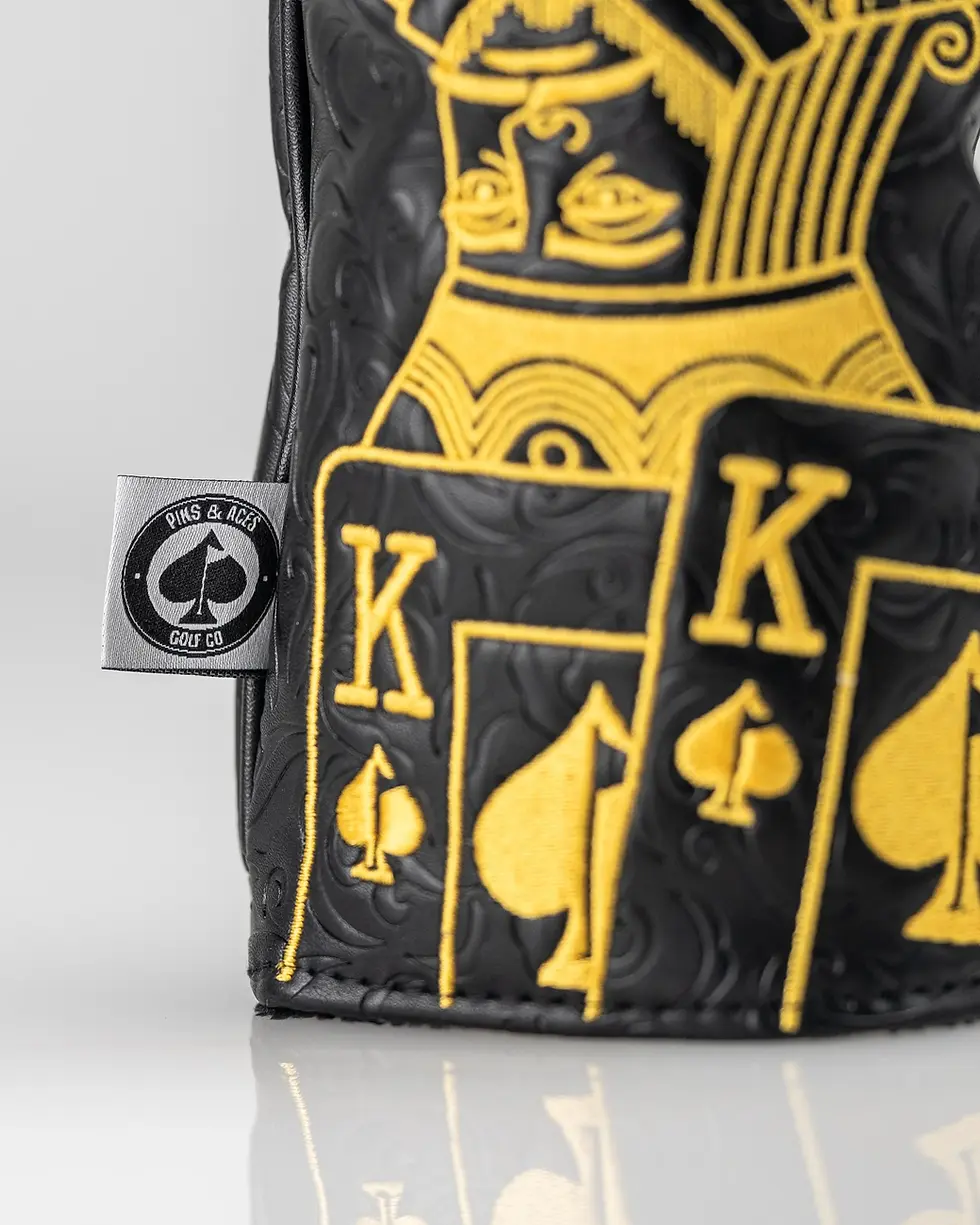 Thumbnail: Black/Gold King of Spades - Driver Cover