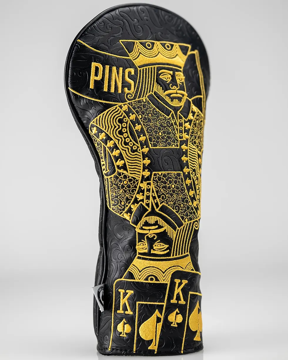 Thumbnail: Black/Gold King of Spades - Driver Cover