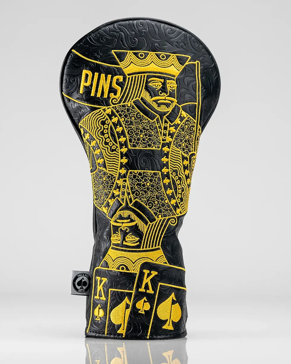 Thumbnail: Black/Gold King of Spades - Driver Cover