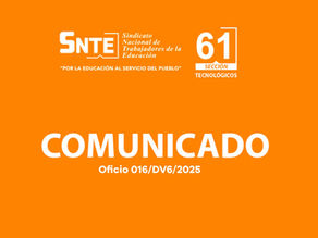 Comunicado oficio 016/DV6/2025