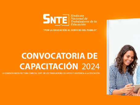 CONVOCATORIA DE CAPACITACIÓN 2024 