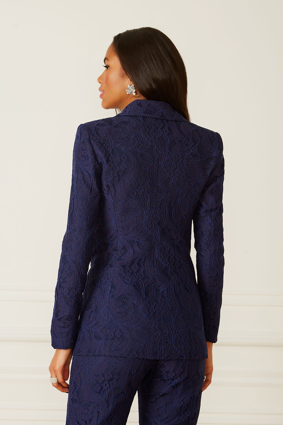 Thumbnail: Blazer de renda com top Junia Navy renda marinho Fabulous Agilita