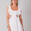 Miniatura: Vestido curto Leila off white Fabulous Al Mare