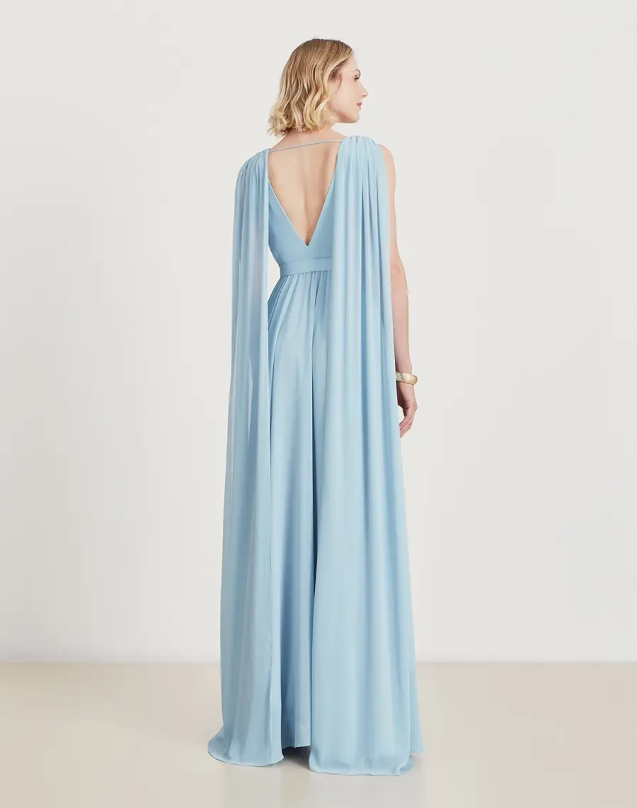 Miniatura: Vestido longo Justine azul  Amissima