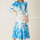 Miniatura: Vestido midi Francisca blue flower Fabulous Agilita