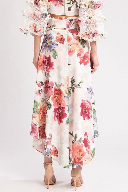 Miniatura: Calça pantacourt estampa orquídea PatBo 