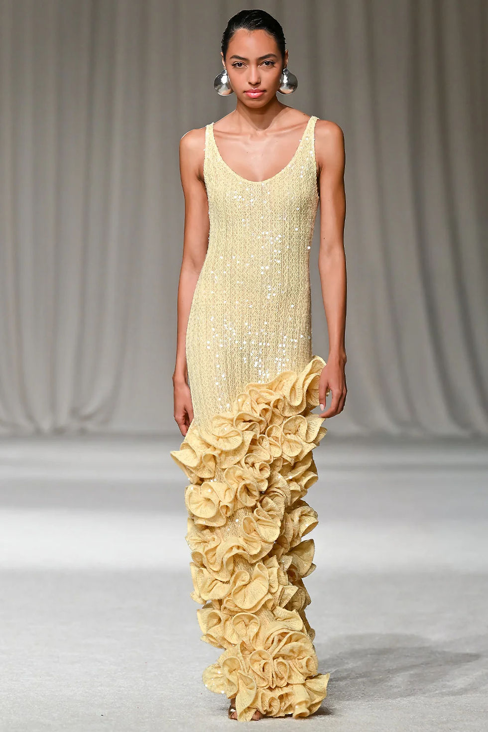 Miniatura: Vestido longo iara crochet amarelo Patbo Silvia Braz
