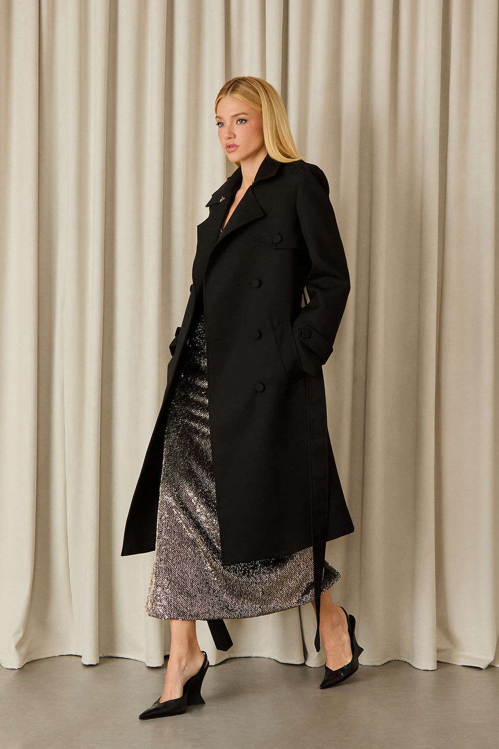 Miniatura: Vestido midi Florence bordado paete vidrinho dourado Fabulous Agilita