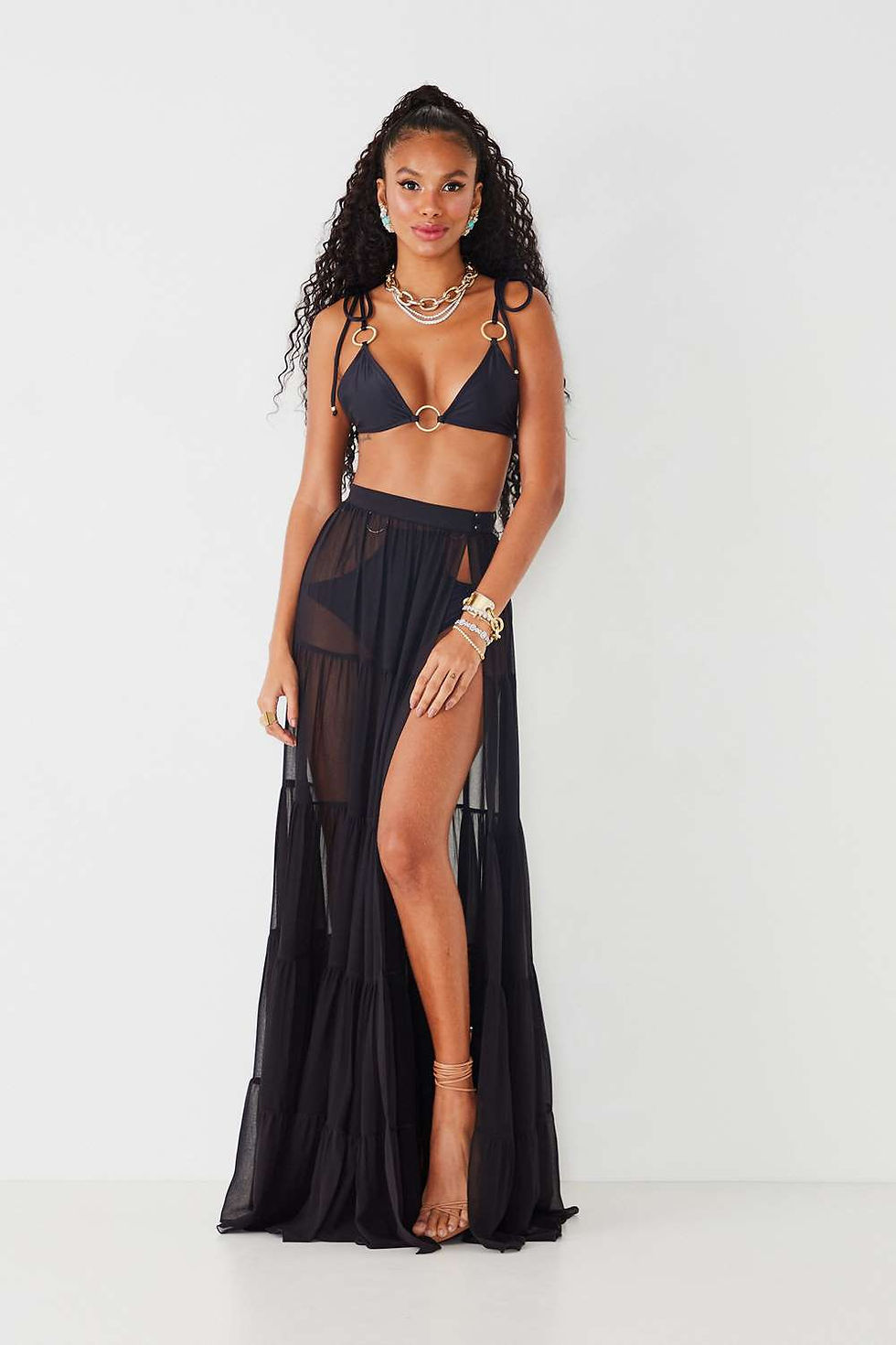 Miniatura: Saia longa Nice preto Al Mare Fabulous Agilita