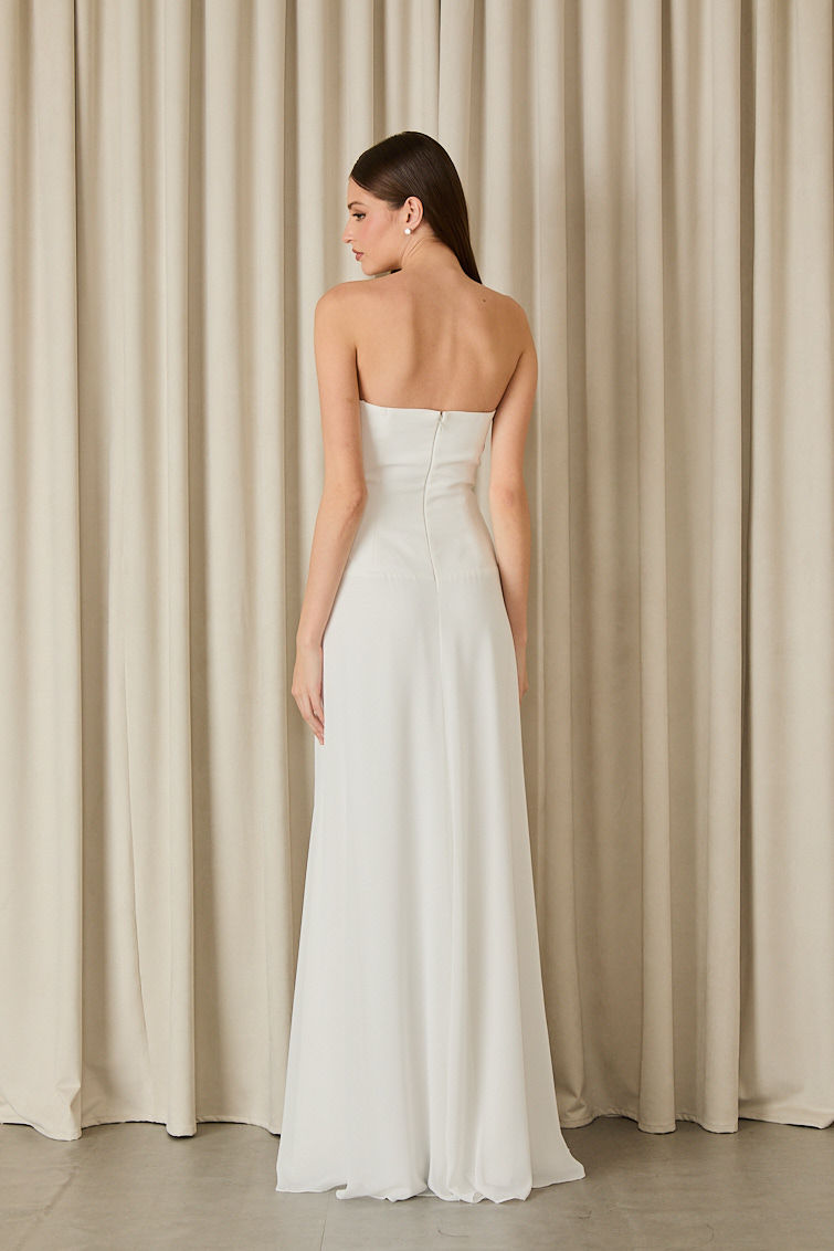 Miniatura: Vestido longo alfaiataria Ruby off white Fabulous Agilita