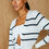 Miniatura: Max Cadigan summer listrado off white e marinho Agilita