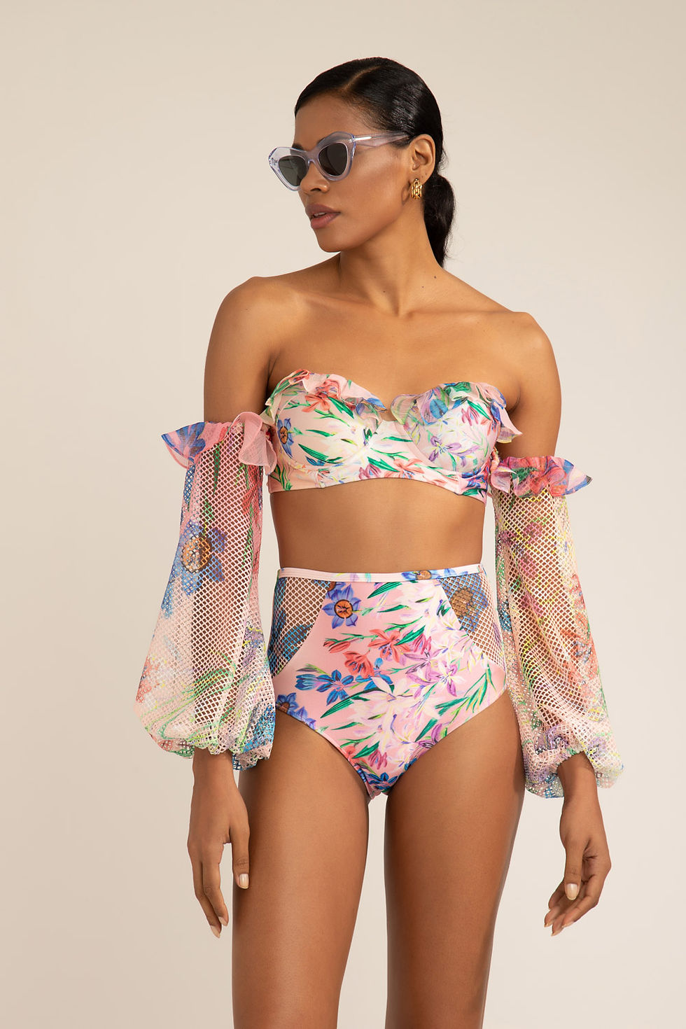 Top manga tela Anastacia rosa PatBo