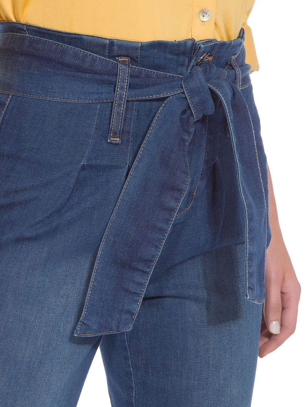 Miniatura: Calça jeans clochard Wyoming Carol Bassi