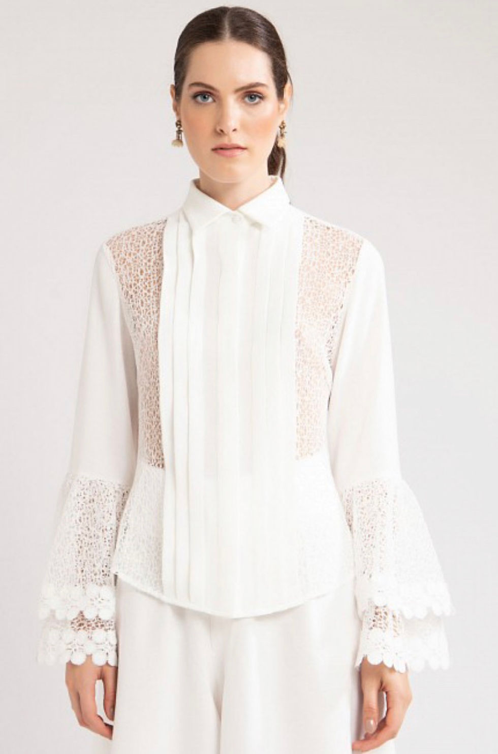 Miniatura: Blusa detalhe rendas rosaPatBo