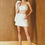 Miniatura: Blazer tweed gold off white e dourado Agilita
