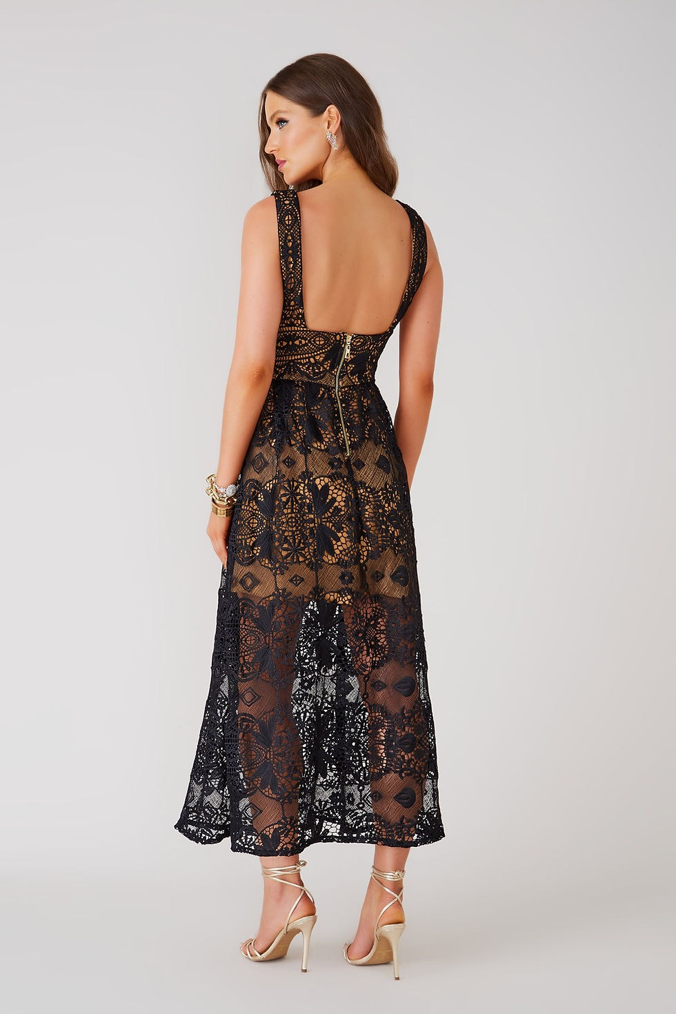 Miniatura: Vestido midi Maria Fernanda preto Fabulous Agilita