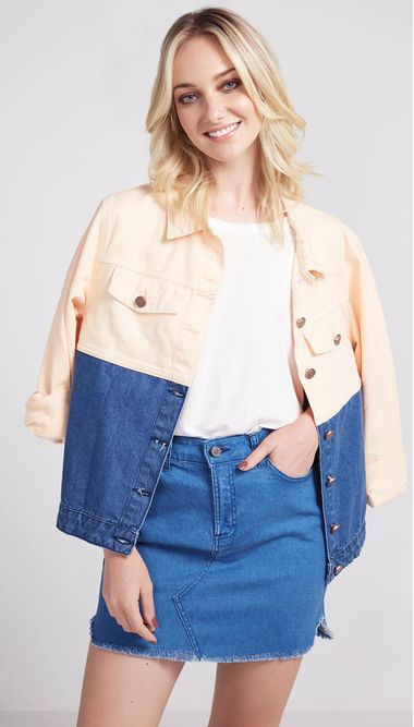 Miniatura: Jaqueta Oversized Bicolor - Pop Up bazar