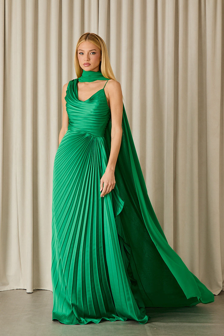 Miniatura: Capa Penelope em chiffon verde Fabulous Agilita