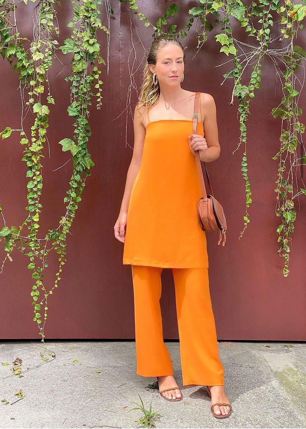 Miniatura: Conjunto blusa e calça laranja - Iorane