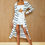 Miniatura: Max Cadigan summer listrado off white e marinho Agilita